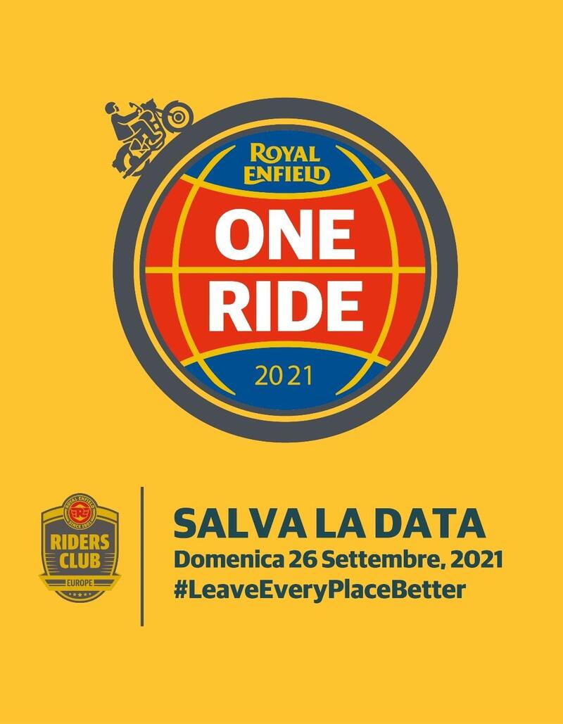 Royal Enfield One Ride 2021: in tutto il mondo e in 40 citt&agrave; italiane il 26 settembre