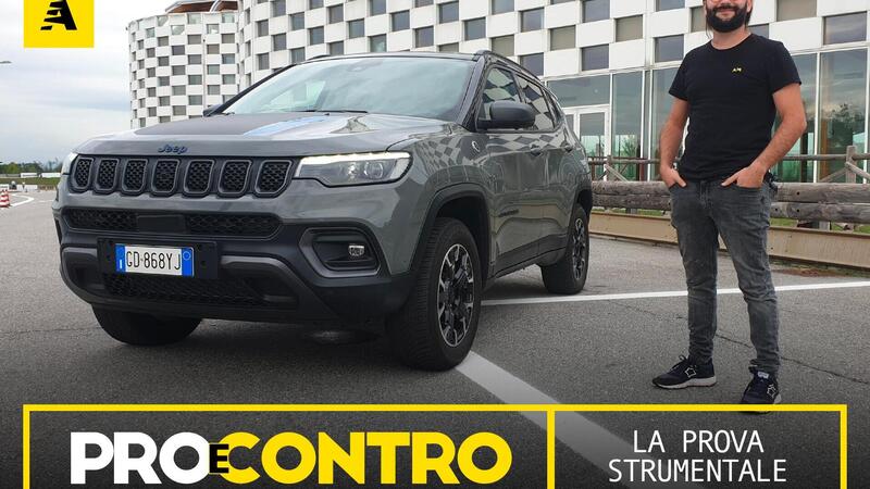 Jeep Compass restyling, PRO e CONTRO | La pagella e tutti i numeri della prova strumentale