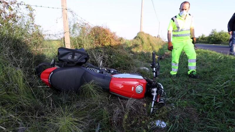 Sermide (MN): motociclista colpito da fagiano, naso e gamba fratturati