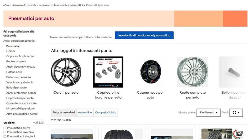 Guida all&rsquo;acquisto: trovare gli pneumatici migliori per la vostra auto grazie a eBay