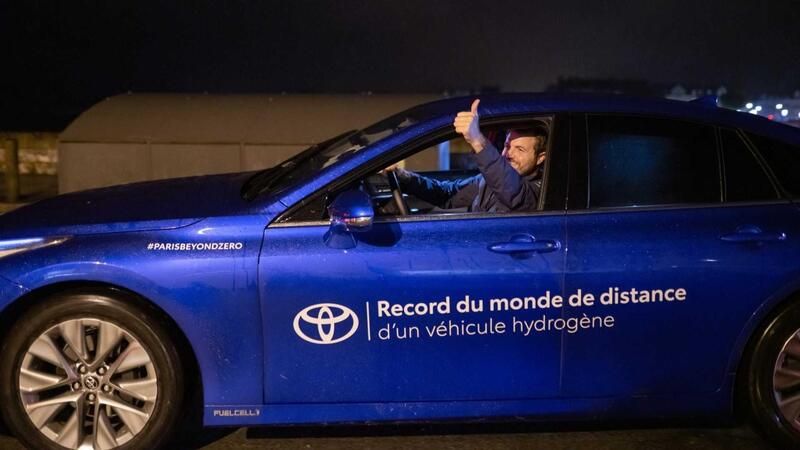 Toyota Mirai stabilisce un nuovo Guinness World Record 