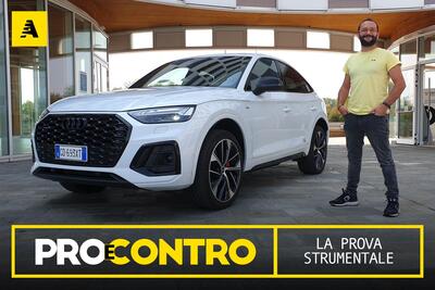 Audi Q5 Sportback restyling, PRO e CONTRO | La pagella e tutti i numeri della prova strumentale