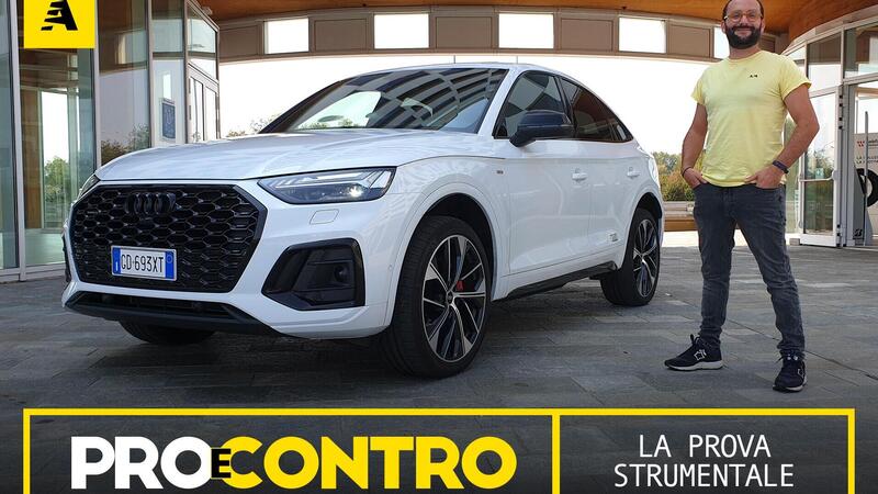 Audi Q5 Sportback restyling, PRO e CONTRO | La pagella e tutti i numeri della prova strumentale