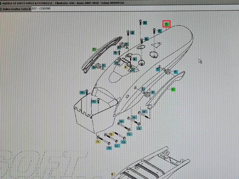 Parafango posteriore Hyosung (2)