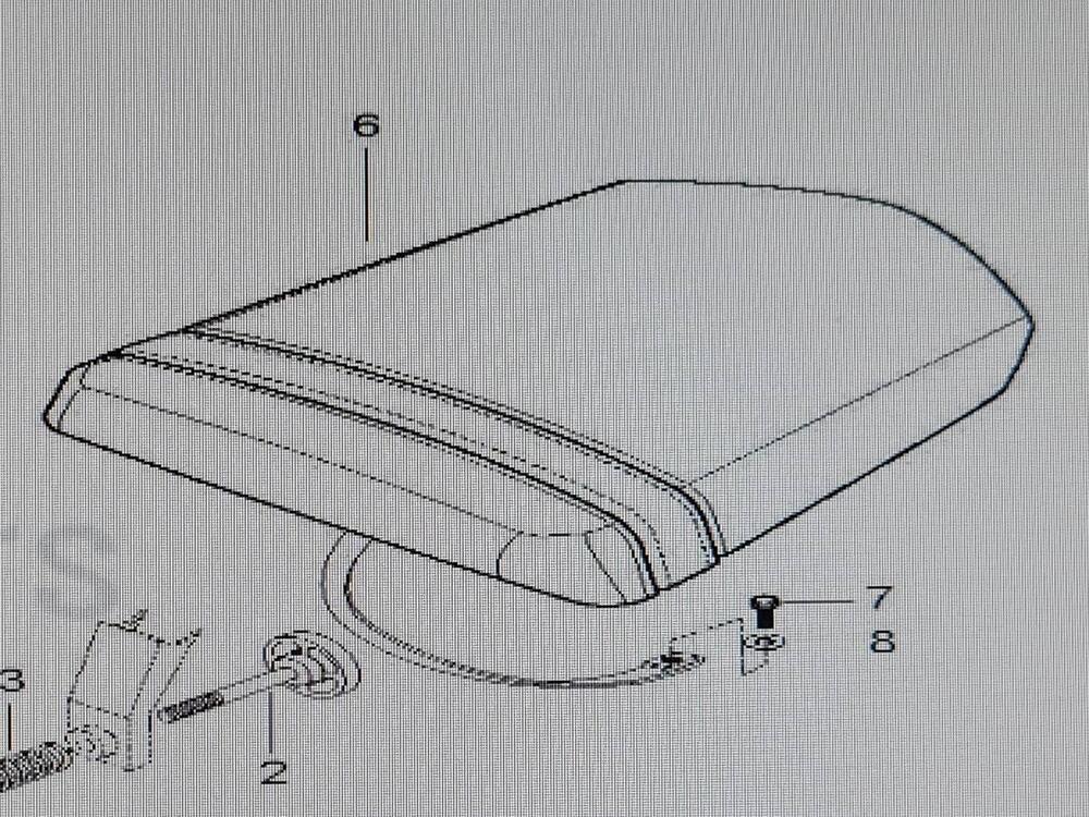 Set sedile posteriore GT250 Hyosung