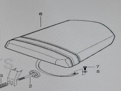 Set sedile posteriore GT250 Hyosung