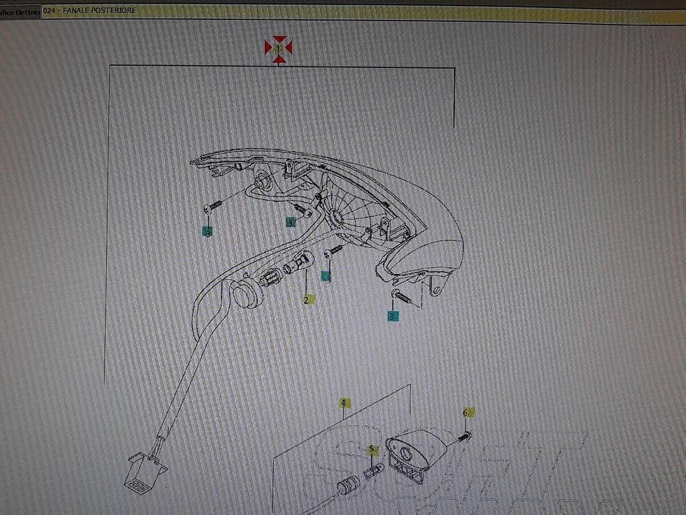 Fanale posteriore MS3 250 Hyosung