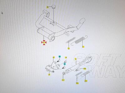 Cavalletto centrale MS3 Hyosung