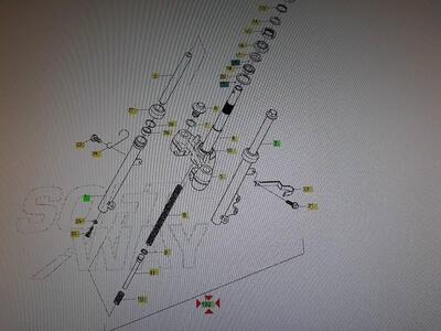 Kit forcella anteriore (SD) Hyosung