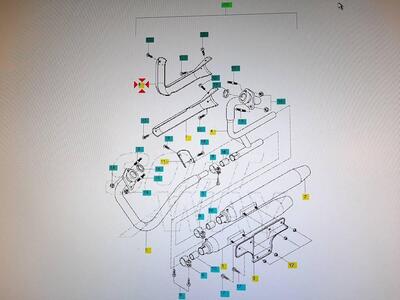 Protezione collettore scarico posteriore Hyosung