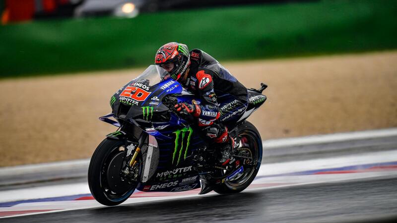 MotoGP 2021. GP di Misano2. Fabio Quartararo: "Non si pu&ograve; battere la Ducati sul bagnato"
