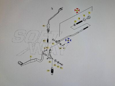 Staffa freno posteriore Hyosung