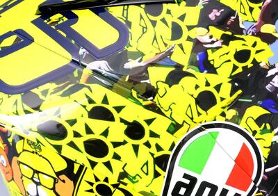 MotoGP 2021. GP di Misano2. Valentino Rossi svela il nuovo casco [VIDEO]