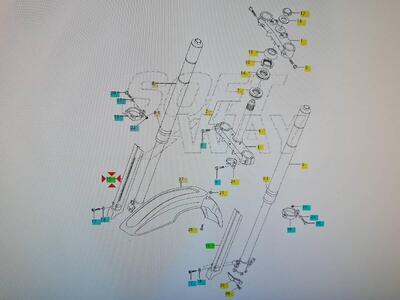 Protezione forcella anteriore Hyosung