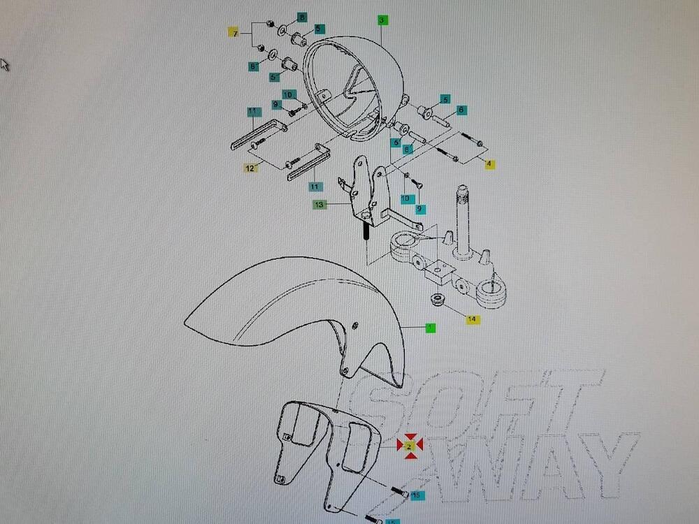 Supporto parafango anteriore Hyosung