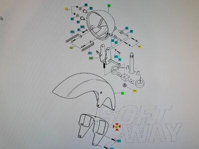 Supporto parafango anteriore Hyosung