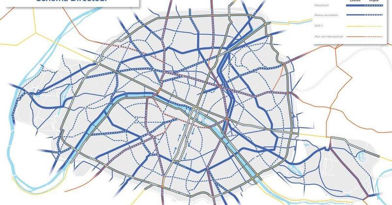 Parigi. 250 milioni di euro per potenziare le ciclabili