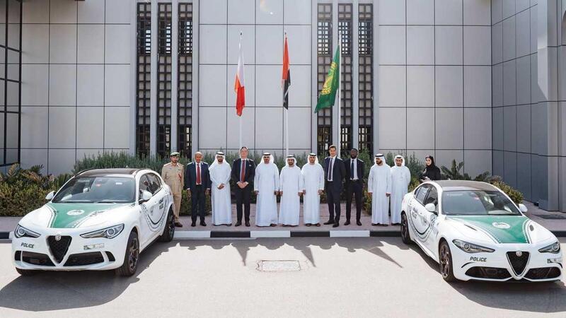 Alfa Romeo Giulia e Stelvio Quadrifoglio entrano nella polizia di Dubai