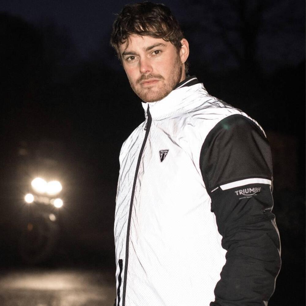 Gilet Alta Visibilità Triumph Argento MFNA2041 (4)