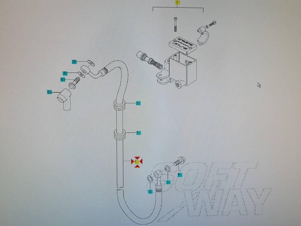 Tubo pompa freno anteriore Hyosung