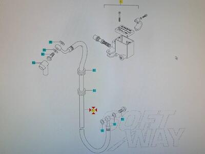 Tubo pompa freno anteriore Hyosung