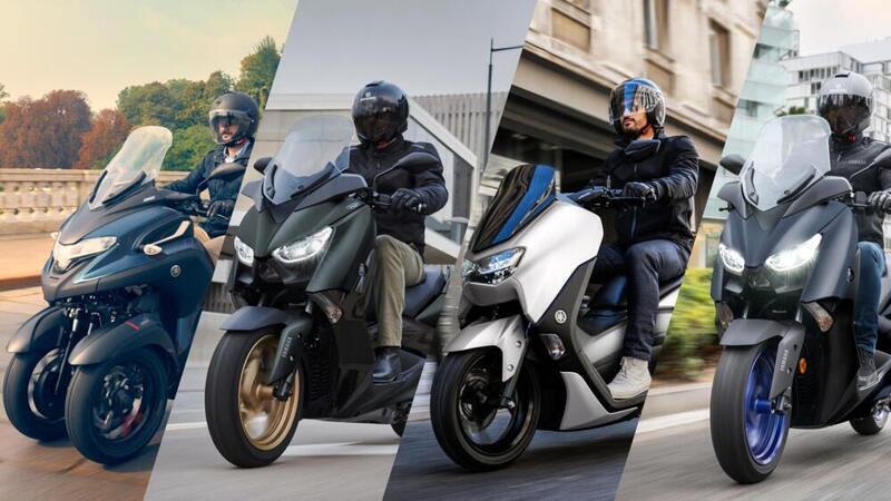 Yamaha: nuovi colori 2022 per NMAX 125 e 155, XMAX 300 e 125, Tricity 300 e D&#039;elight 125