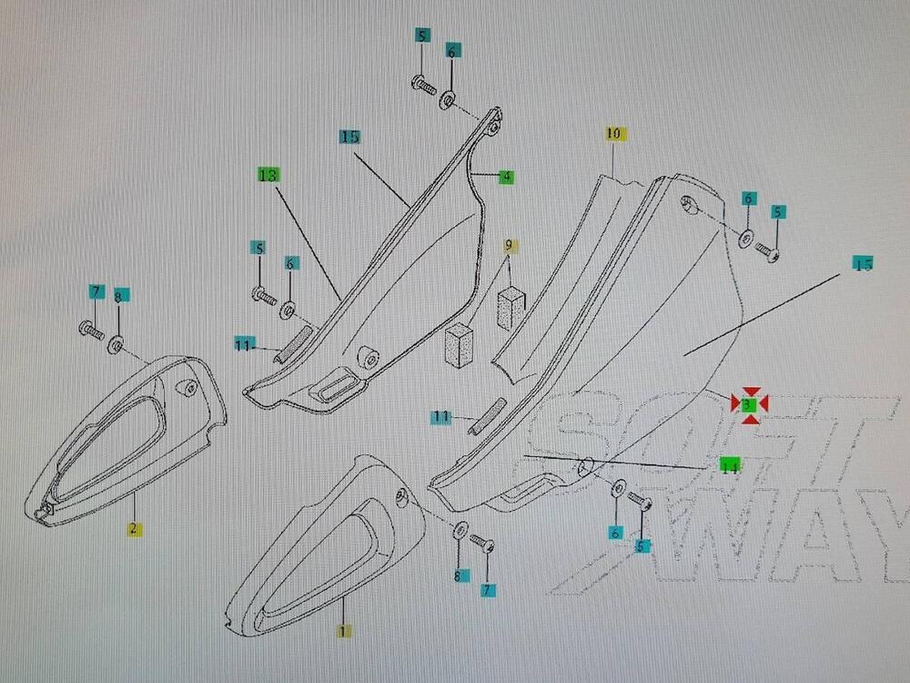 Cover lato sinistro Hyosung
