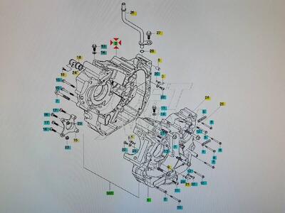 Carter motore destro limited edition Hyosung