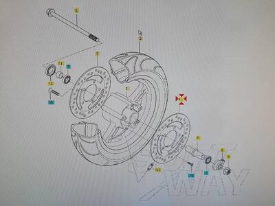 Disco freno anteriore sinistro Hyosung