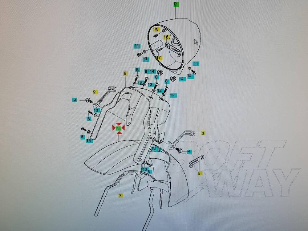 Parafango anteriore Hyosung