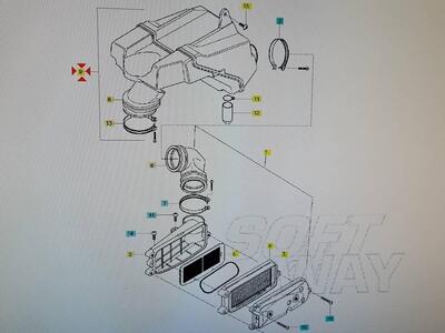 Cassa filtro (AIR BOX) Hyosung