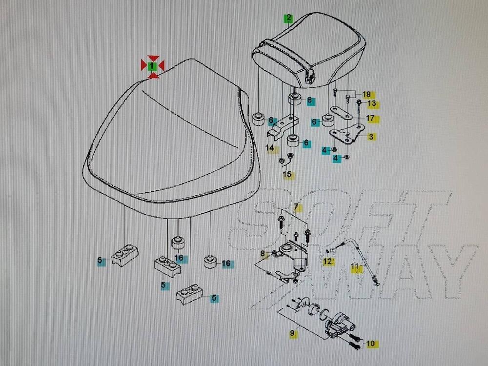 Sella conducente Hyosung