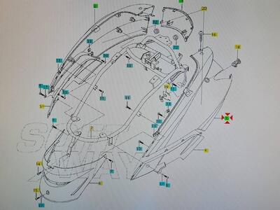 Cover laterale sinistra (MS3) Hyosung