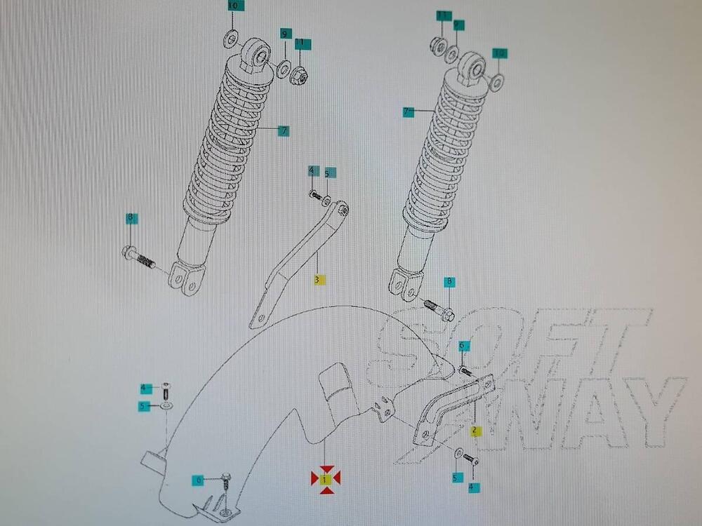 Parafango posteriore Hyosung