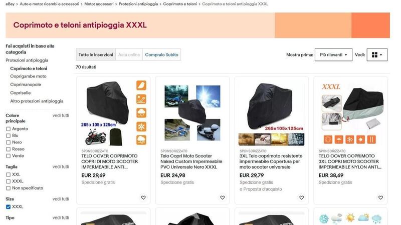 Guida al rimessaggio invernale della moto con eBay