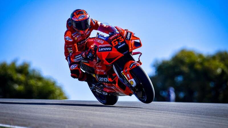 MotoGP 2021. Il GP di Algarve a Portimao. Francesco Bagnaia in pole position