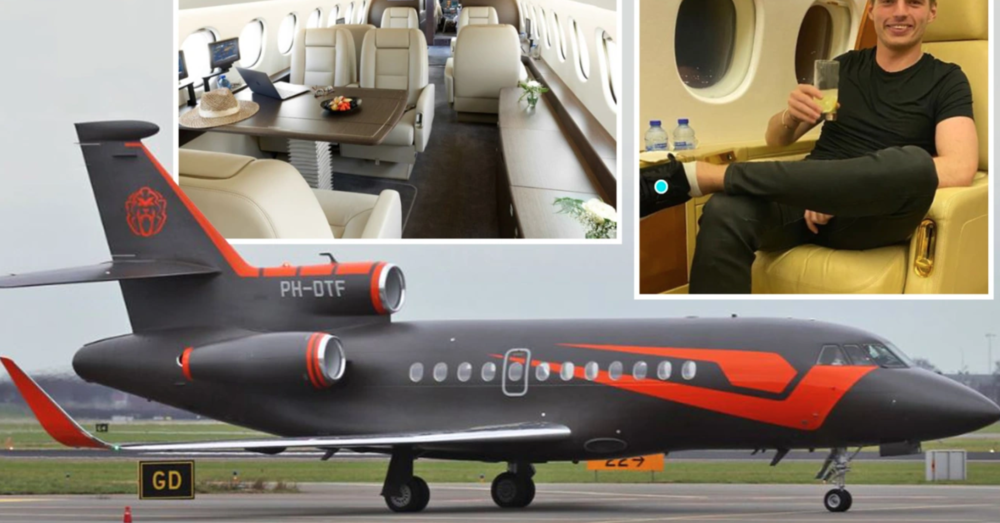 Ma quali Hamilton e Greta Thunberg: ecco il jet di Max Verstappen da 12 milioni di sterline