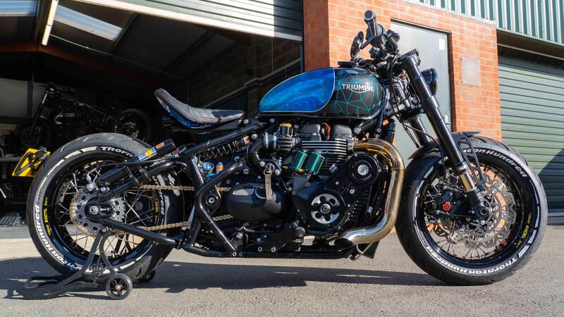 Una Triumph Bobber supercharged capace di 200 cv e 270 km/h