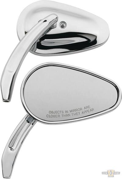 Specchietti rastremati alluminio billet cromati Cu 