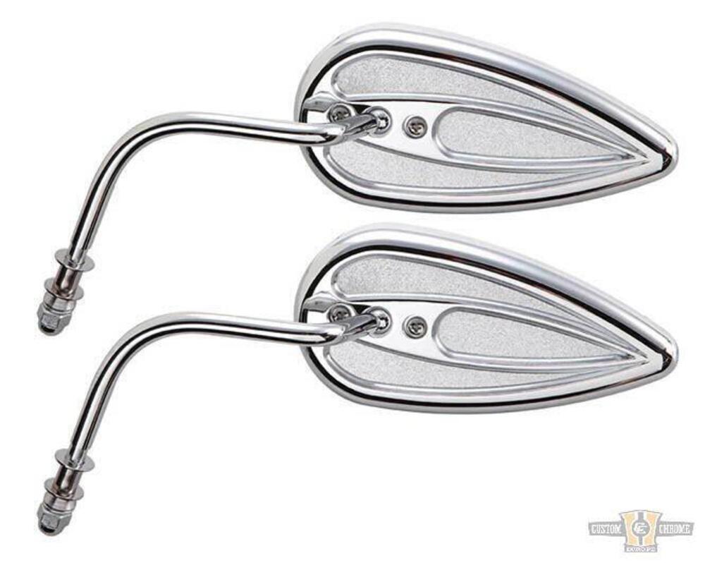 Specchietto Ness Tech a goccia sinistro cromo Arlen Ness