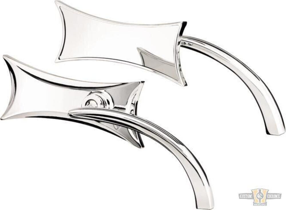 Specchietto Ness Tech Quattro punte sinistro cromo Arlen Ness