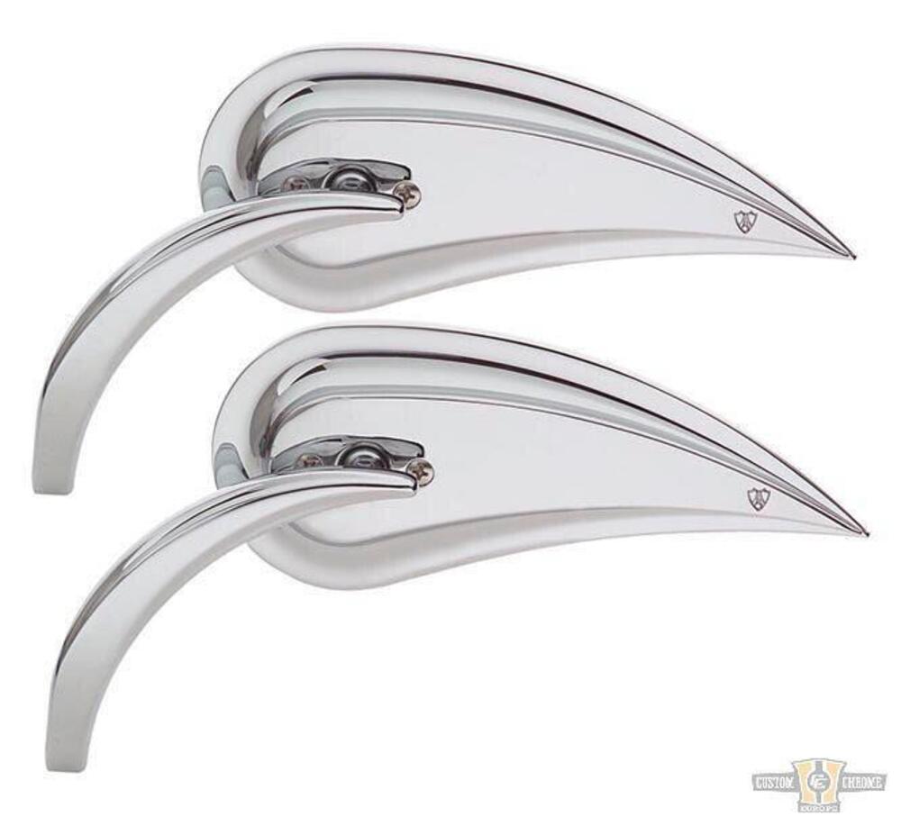 Specchietto Rad 3 cromato a goccia destro cromo Arlen Ness