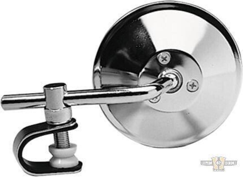 Specchietto old style rotondo 4'' con clamp cromat Jammer
