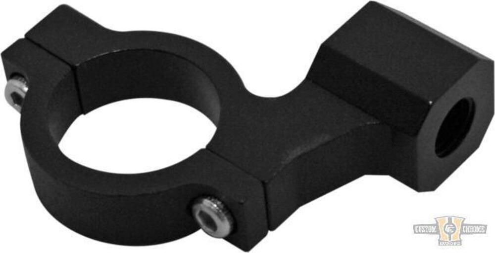 Morsetto specchietto CNC nero Per manubri da 1 pol 