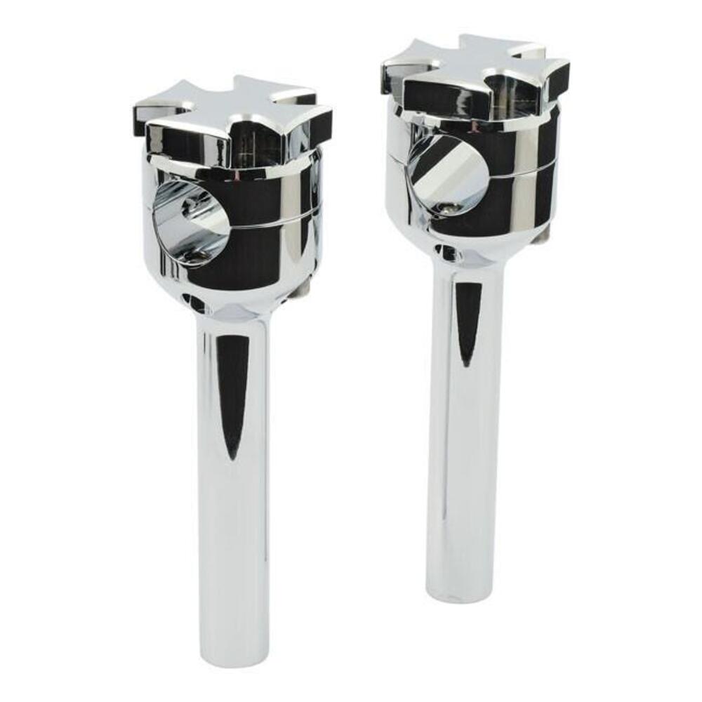 Riser Maltese alti 6’’, cromati, Per manubri da 1’ 