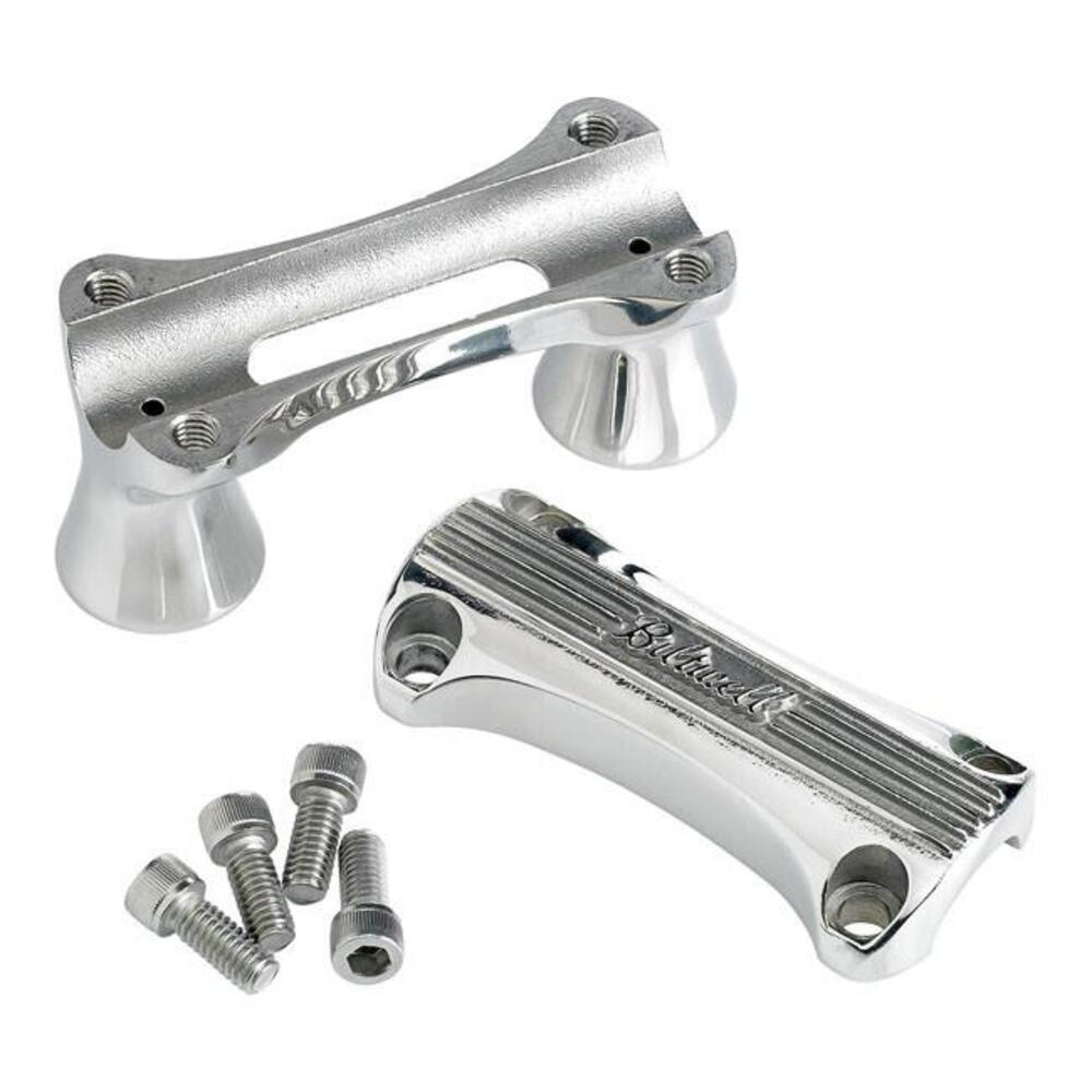 Riser Biltwell Thunder alti 1-3/4 inox lucidi, Per