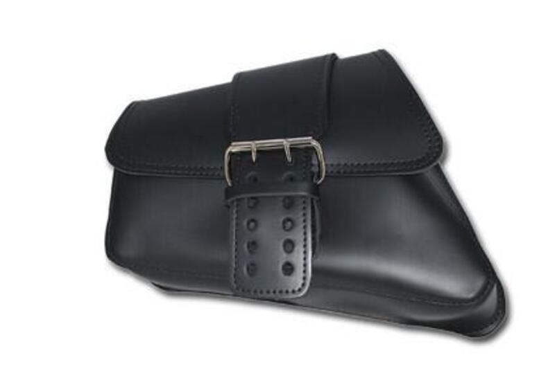 Borsa laterale Solo Forcellone nera per Sportster La Rosa Design