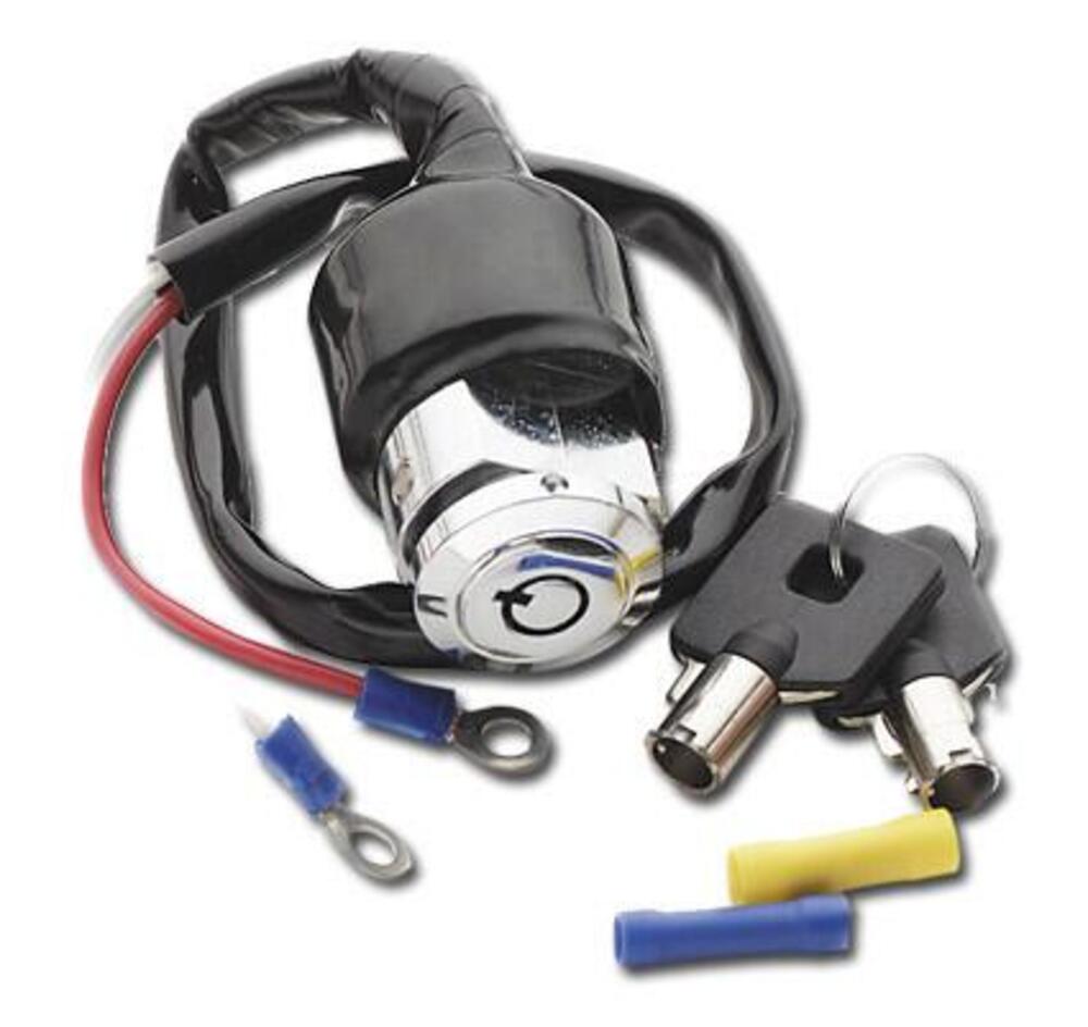 Blocchetto chiave accensione cromato 2 posizioni P 