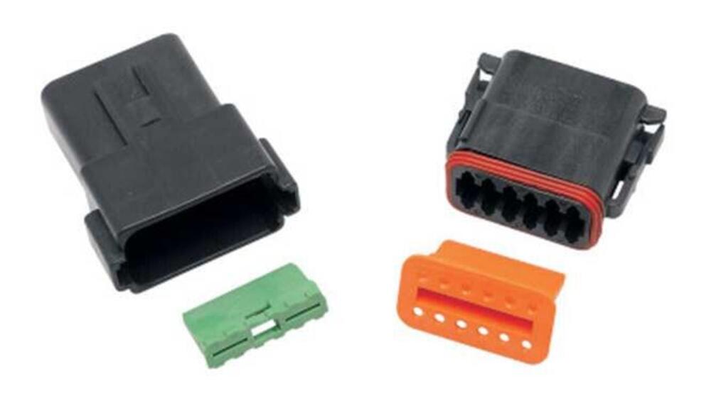 Spinotto femmina a 12 fili - nero - DT Series Cust 