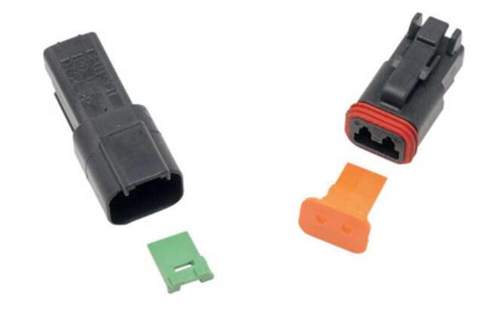 Spinotto maschio a 2 fili - nero - DT Series Custo 